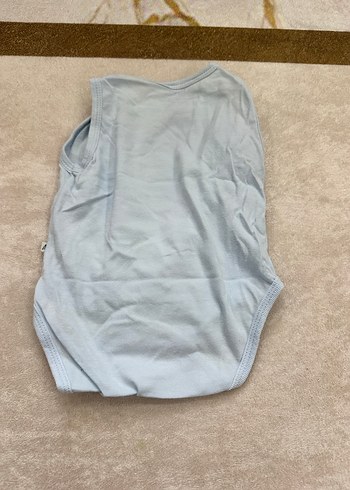 Gri Pamuklu Askısız Bebek Çıtçıtlı Body - Görsel 3