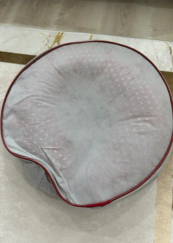 Renkli Baskılı Kırmızı Emzirme ve Hamile Yastığı - Görsel 2