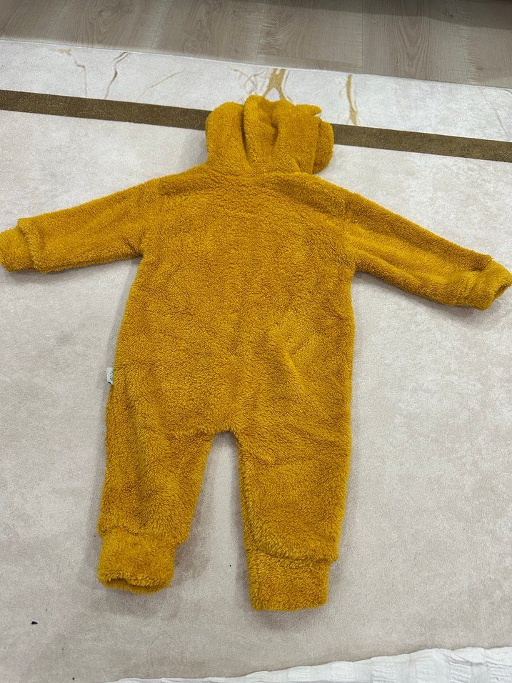 Kahverengi Leopar Desenli Bebek Tulumu - Görsel 3