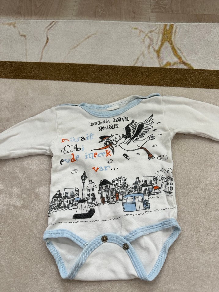 Bebek Erkek Uzun Kollu Baskılı Body - Görsel 2