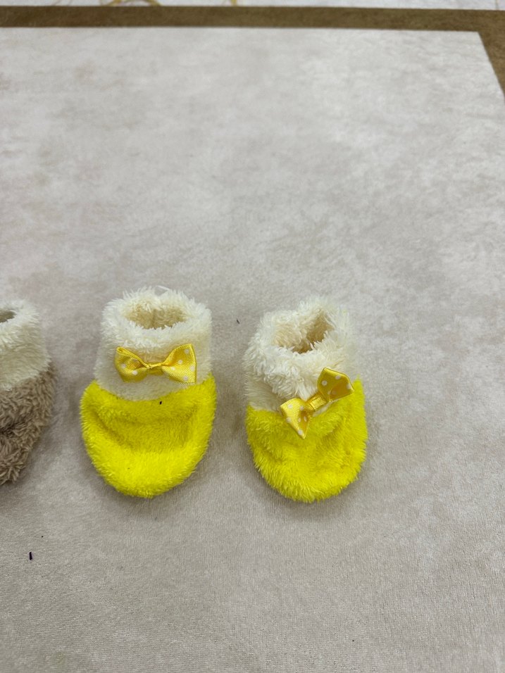 Kızlar için Renkli Bağcıklı Sıcak Ev Terlikleri - Görsel 2