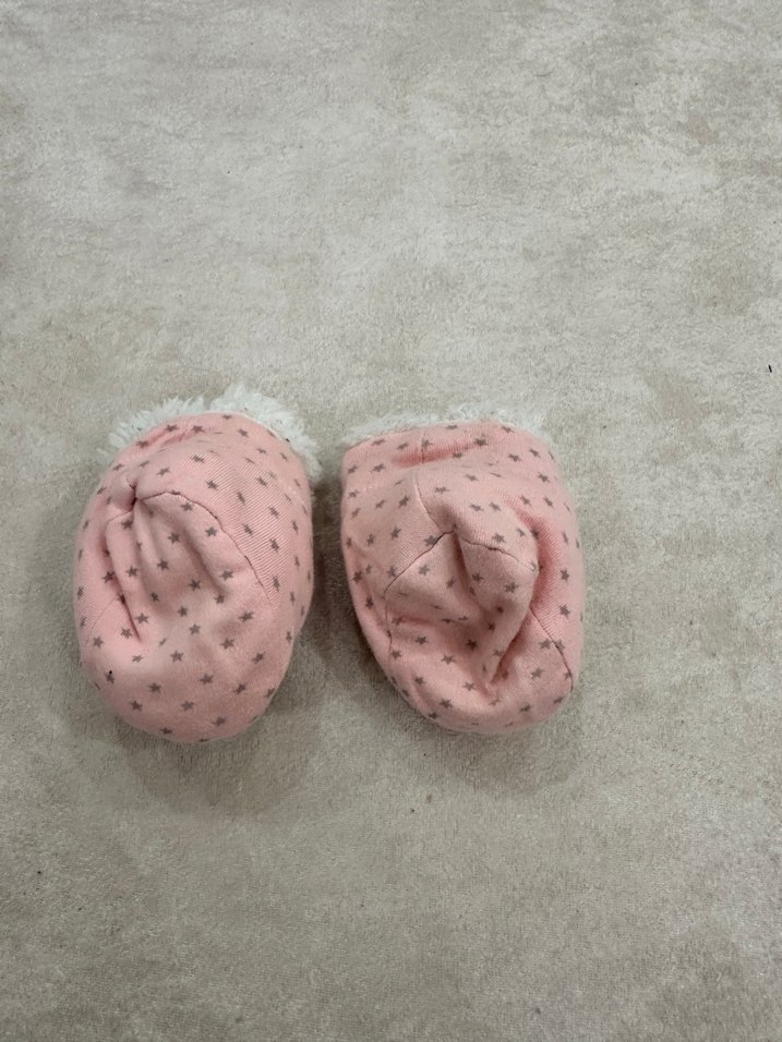 Kız Çocuk Pembe Kürklü Sıcak Ev Terliği - Görsel 2