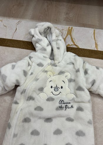 Beyaz Gri Desenli Erkek Bebek Tulum - Görsel 2