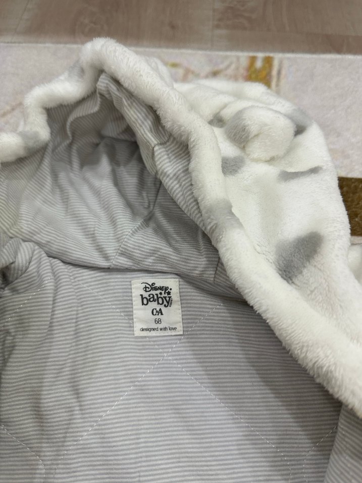 Beyaz Gri Desenli Erkek Bebek Tulum - Görsel 4