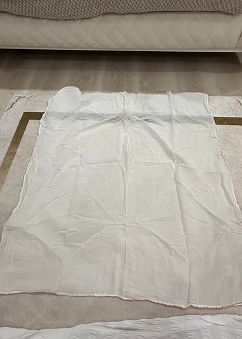 Beyaz Keten Çocuk Battaniyesi - Görsel 3