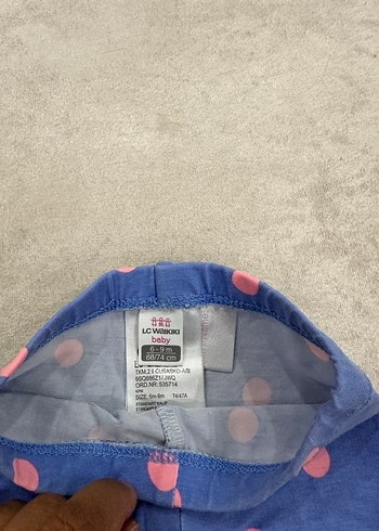 Kız Çocuk Mavi Puantiyeli Tayt - Görsel 2