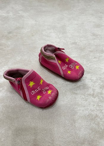 Pembe Nakışlı Kız Çocuk Kaydırmaz Terlik - Görsel 2