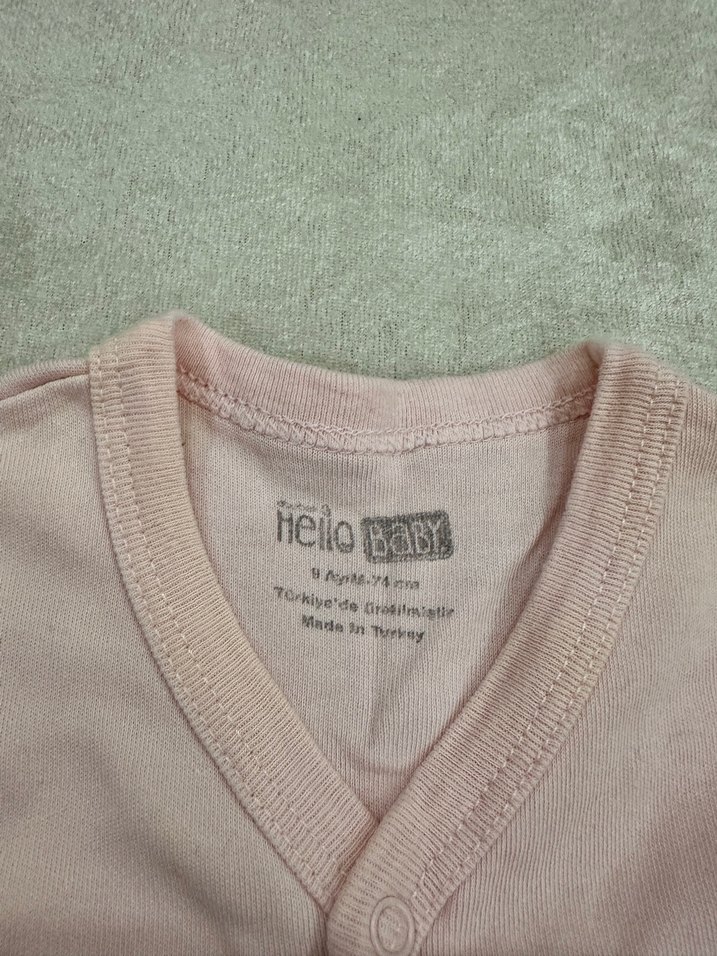 Kız Çocuk Pembe Düğmeli Kolsuz Yelek - Görsel 2