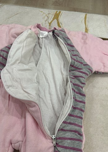 Pembe Fermuarlı Bebek Kız Tulumu - Görsel 3