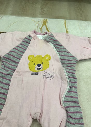 Pembe Fermuarlı Bebek Kız Tulumu - Görsel 2