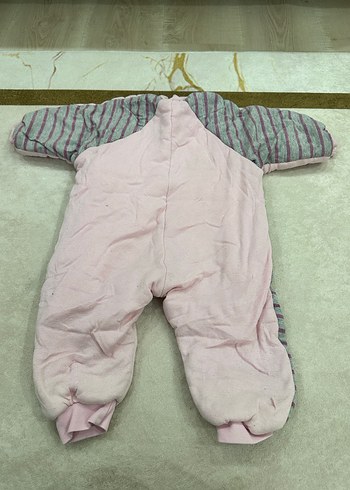 Pembe Fermuarlı Bebek Kız Tulumu - Görsel 4