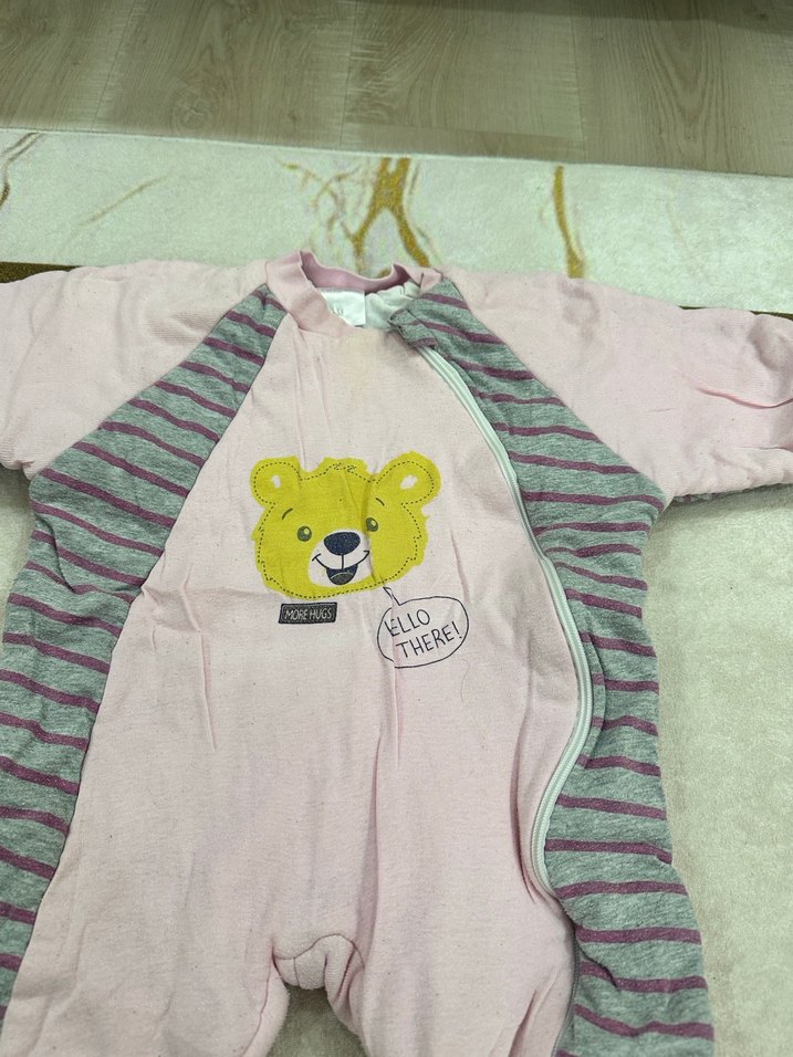 Pembe Fermuarlı Bebek Kız Tulumu - Görsel 2