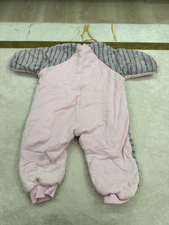 Pembe Fermuarlı Bebek Kız Tulumu - Görsel 4