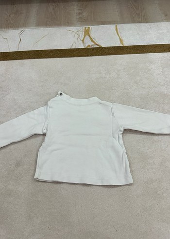Kız Bebek Beyaz Uzun Kollu Baskılı Tişört - Görsel 2