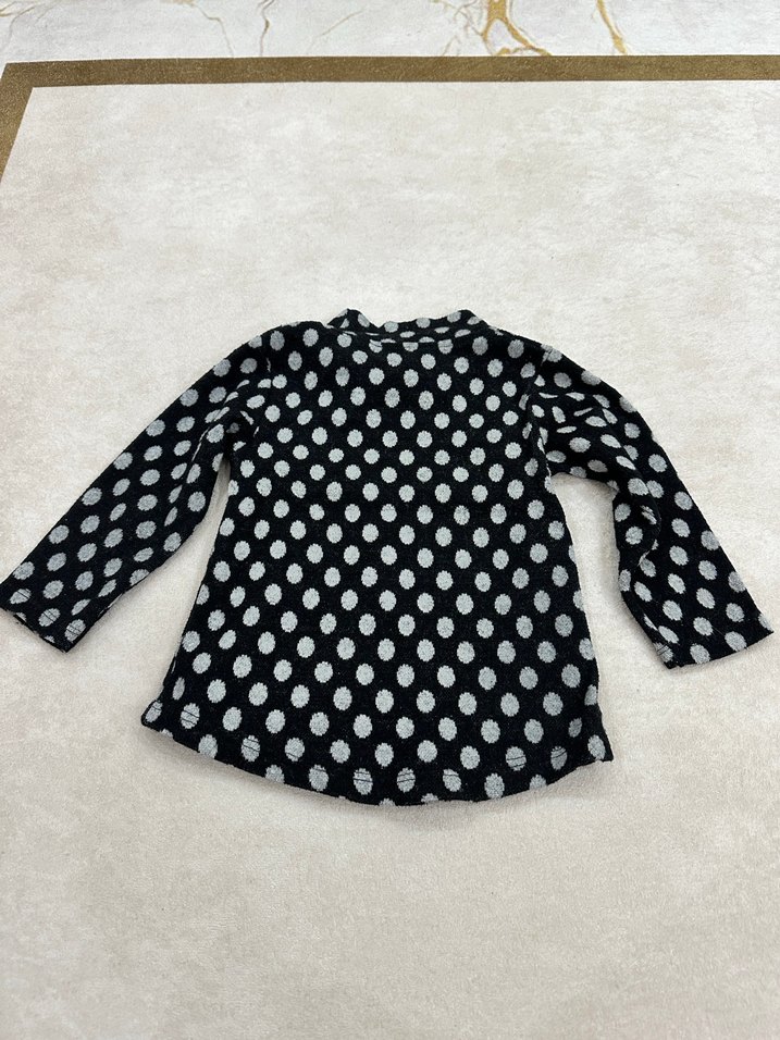 Kız Çocuk Uzun Kollu Gri Baskılı Gömlek - Görsel 2