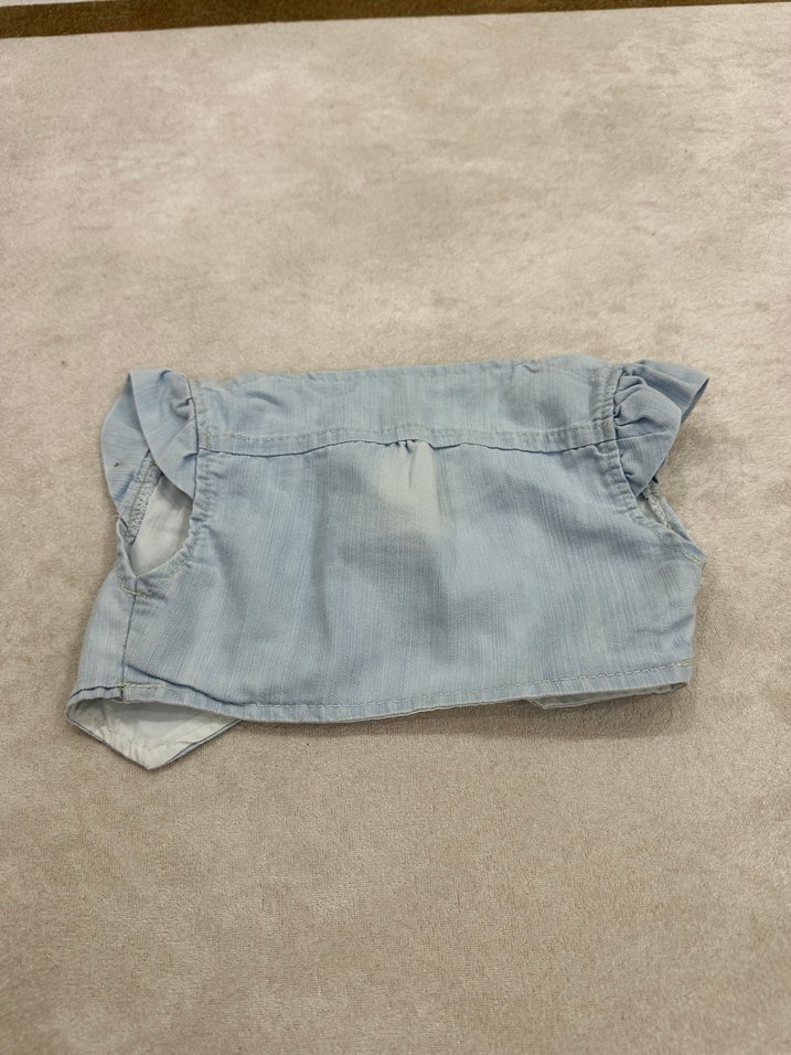 Nakışlı Kız Çocuk Denim Yelek - Görsel 2