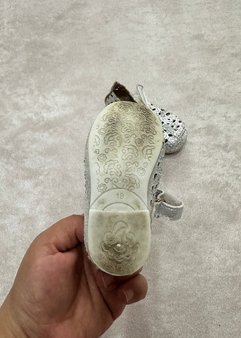 Kız Çocukları için Payetli Beyaz Babet - Görsel 4