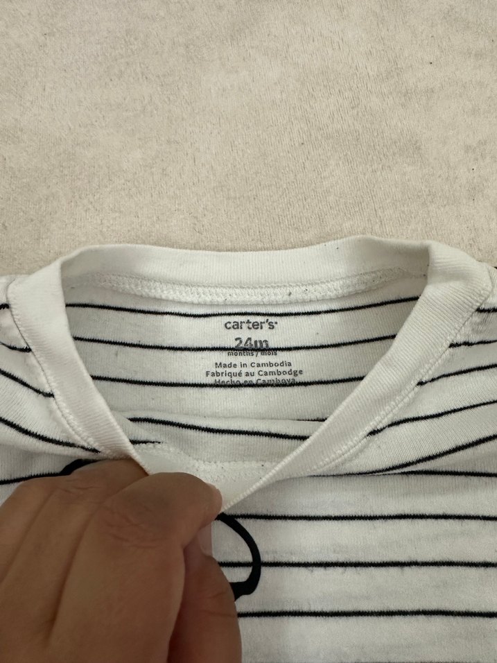 Uzun Kollu Gri Bebek Zıbını Zebra Desenli - Görsel 3