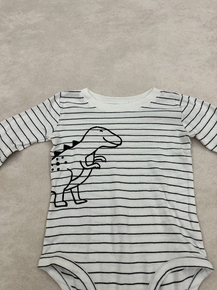 Uzun Kollu Gri Bebek Zıbını Zebra Desenli - Görsel 2