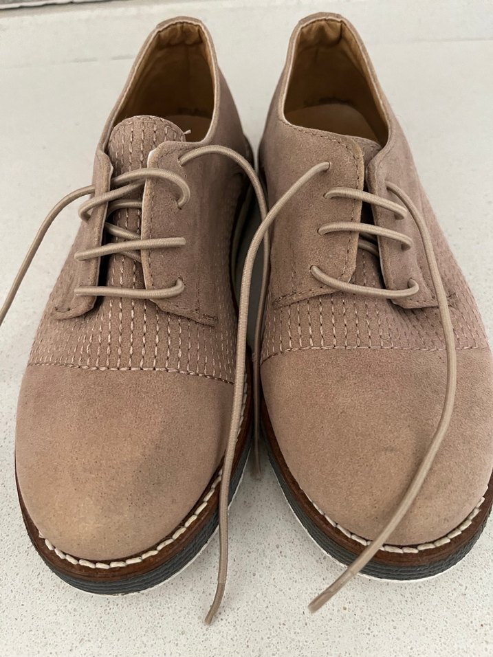 Bej Süet erkek çocuk ayakkabı - Görsel 2