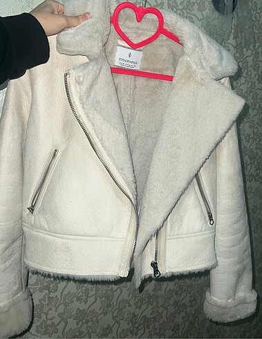 m Beden ten rengi Renk stradivarius biker mont kürk ceket
