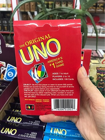  Uno Oyun Kartı