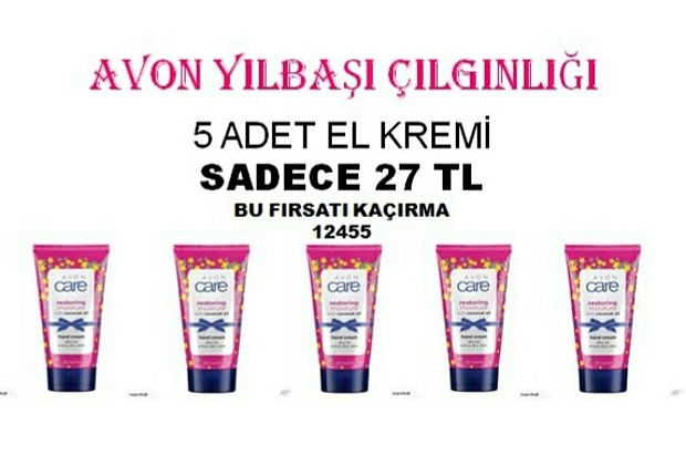 muhtesem indirim 5 adet el kremi