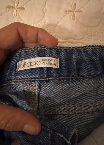 10 Yaş Beden lacivert Renk Kız çocuk bol paça pantolon