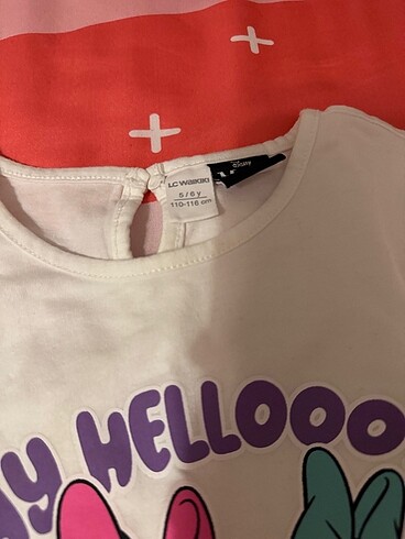 5 Yaş Beden pembe Renk Lcw alt üst takım