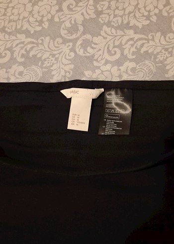 Drapeli Siyah Midi  Etek - Görsel 3