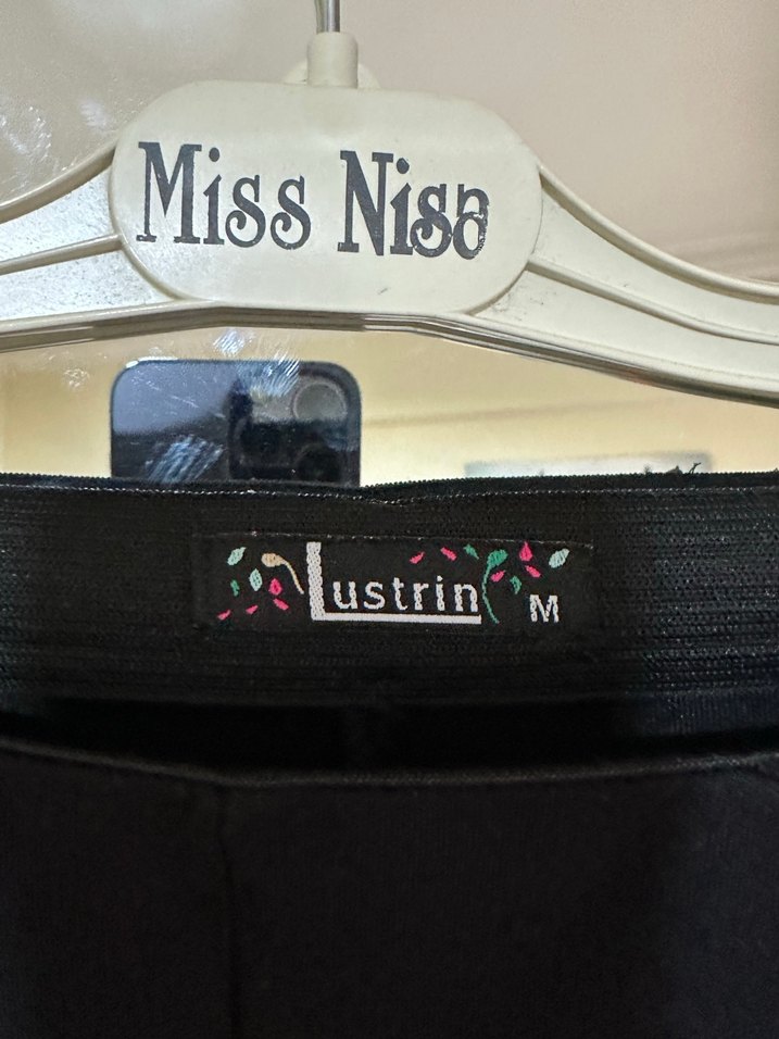 Kadın Siyah Pilili Uzun Kumaş Pantolon - Görsel 5