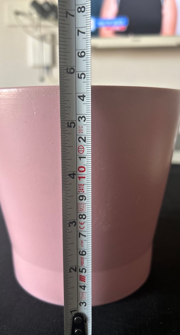 İkea Pastel Pembe Seramik Vazo - Görsel 5