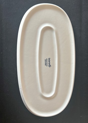 Mavi Desenli Porselen Sunum Tabağı - Görsel 2