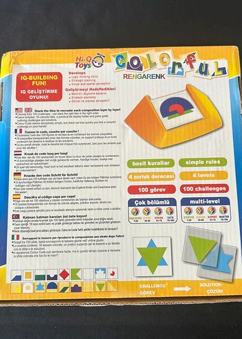 Hi-Q Çok Renkli Eğitim Oyunu - Görsel 2