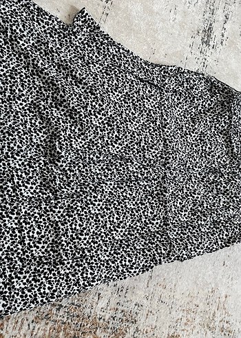 xs Beden Siyah Zebra Desenli