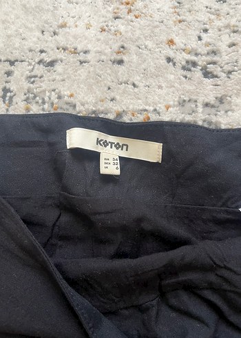 Koton Nakışlı Siyah Uzun Kadın Etek