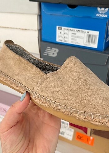 Derimod Kahverengi Kadın Süet Dolgu Topuk Espadril