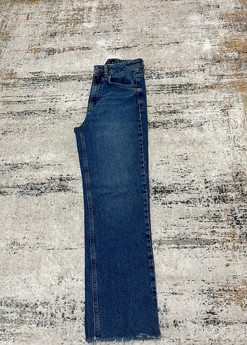 Kadın Mavi Denim Regular Fit Midi Jean-24 beden