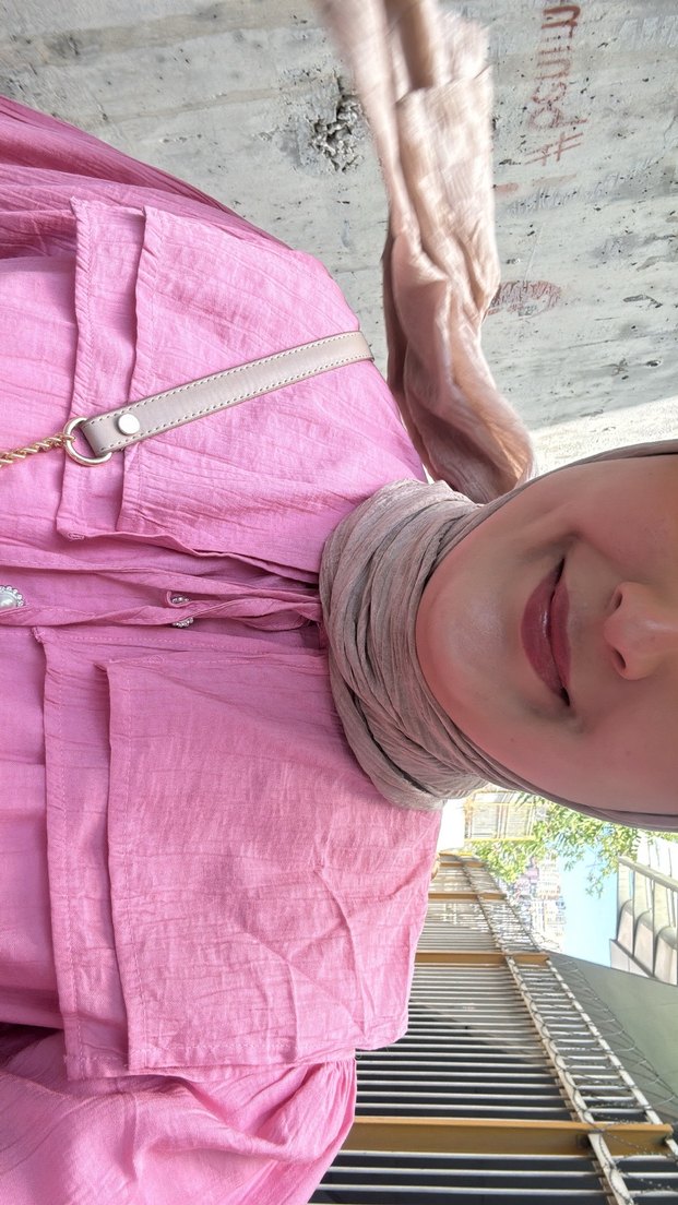 Pembe Bohem Uzun Kadın Takım - Görsel 3