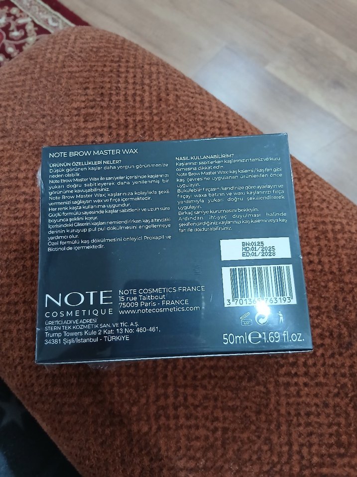 Note Cosmetique Brow Master Wax - Görsel 3