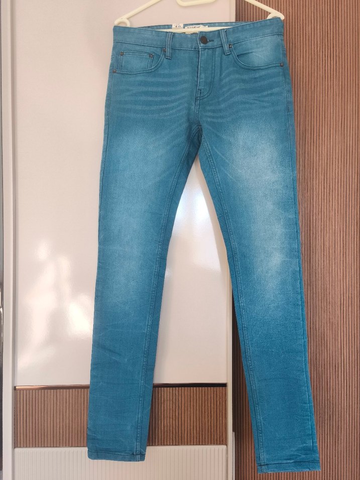 Sıfır Pull & Bear Kot Pantolon Mavi Renk Super Skinny - Görsel 3