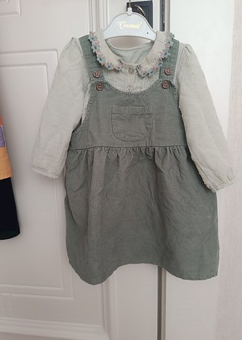 kız çocuk gömlekli elbise - Görsel 6