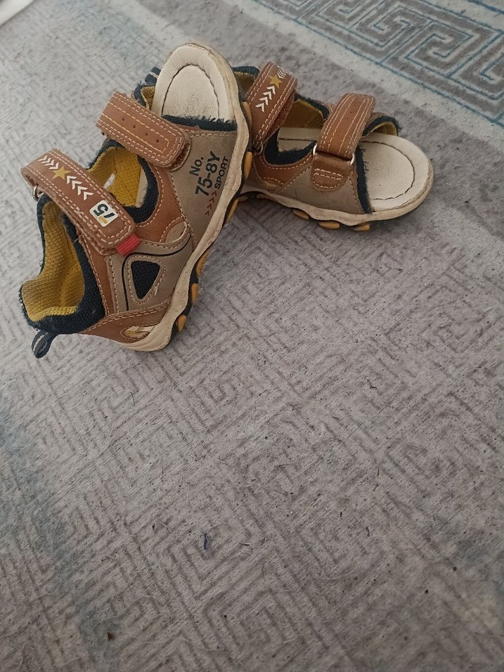 Erkek Çocuk Kahverengi Tokalı Sandalet - Görsel 3