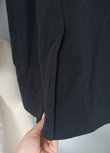 xs Beden siyah Renk H&M Kaşe kaban 
