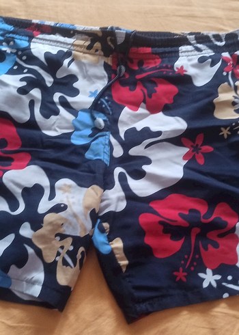 Renkli Desenli Erkek Mini Şort Mayo - Görsel 2