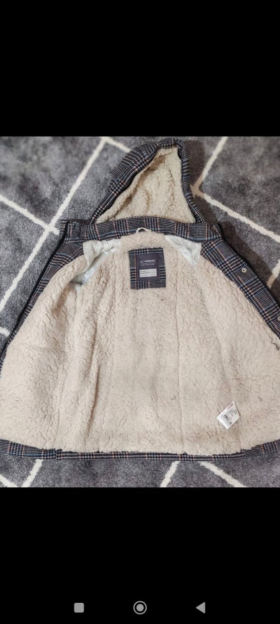 lcw japsonlu kız çocuk kasa kaban 5-6 yaş - Görsel 2