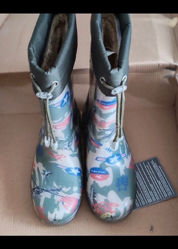 Çocuk Kamuflaj Desenli Lastik Bot 32/33numara - Görsel 6