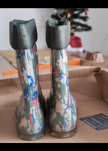 Çocuk Kamuflaj Desenli Lastik Bot 32/33numara - Görsel 5