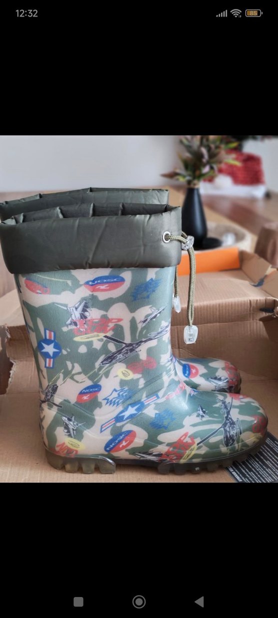 Çocuk Kamuflaj Desenli Lastik Bot 32/33numara - Görsel 3