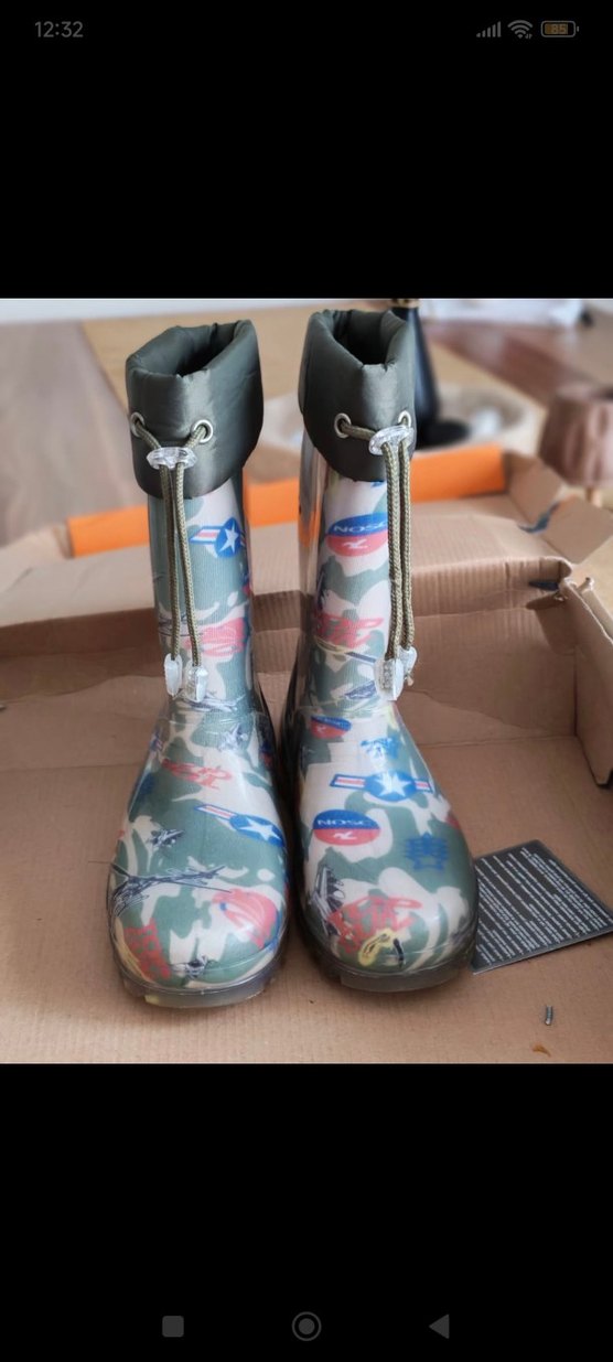 Çocuk Kamuflaj Desenli Lastik Bot 32/33numara - Görsel 4